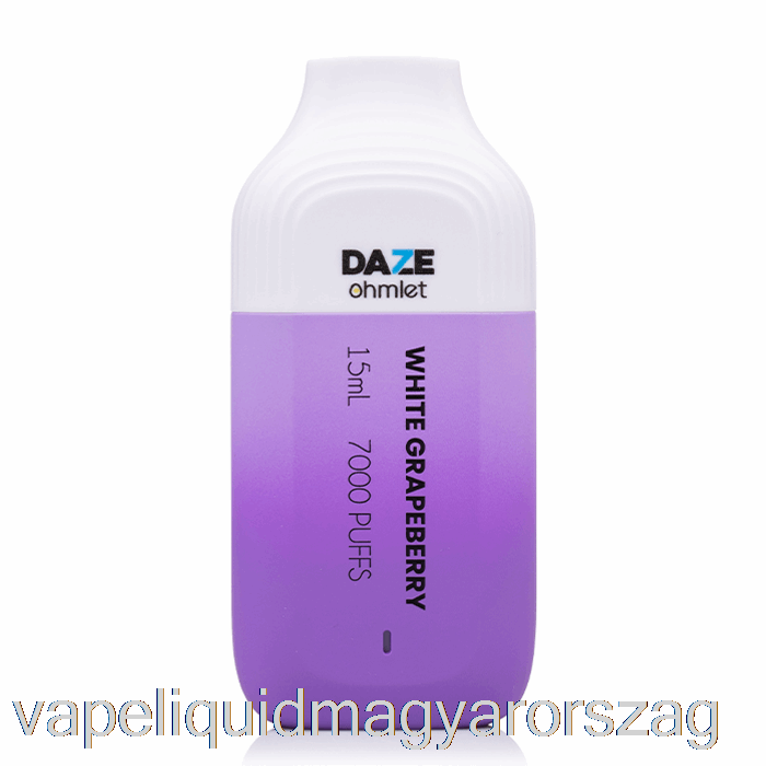 7 Daze Ohmlet 7000 Eldobható Fehér Grapeberry Vape Toll